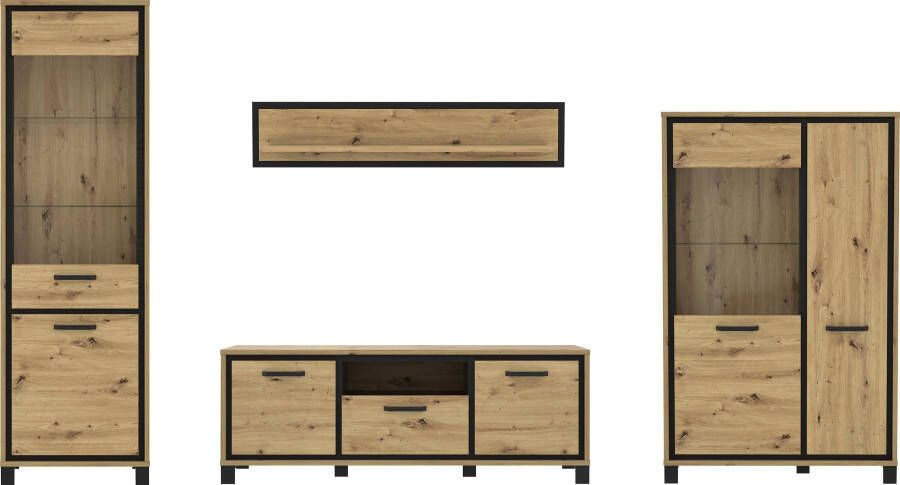 FORTE Wandmeubel Trondheim Voorkant romp mat (set 4 stuks) - Foto 6