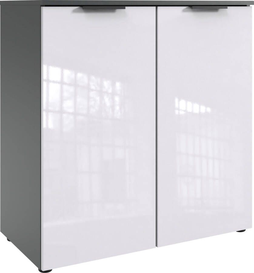 Wimex Kast Level36 D by fresh to go 2-deurs met soft-close functie gelakte voorkant zwarte handgrepen - Foto 4