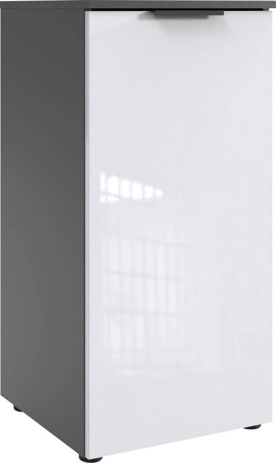 Wimex Kast Level36 D by fresh to go 1-deurs met soft-close functie gelakte voorkant zwarte handgrepen - Foto 4