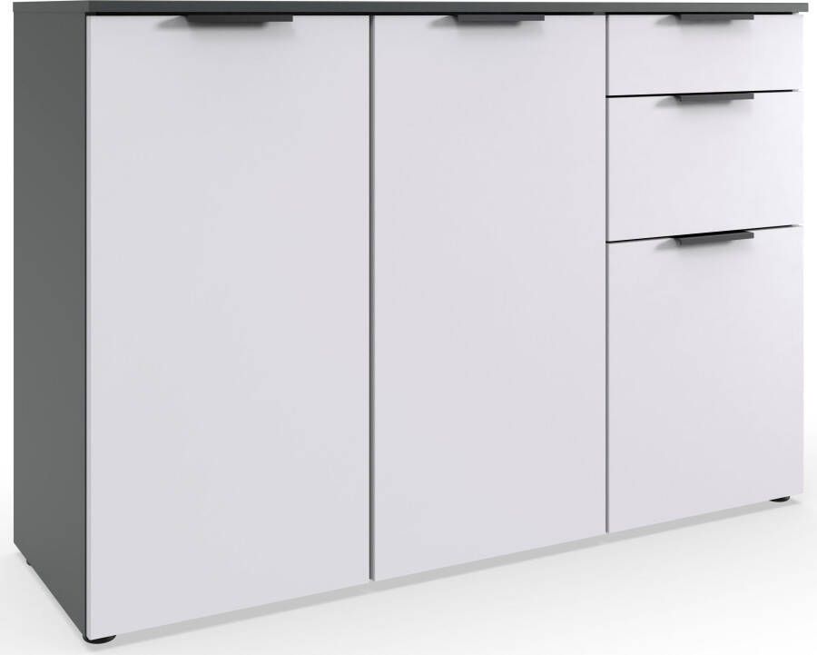 Wimex Kast met laden en deuren Level by fresh to go 3-deurs met 2 laden soft-close functie 122 cm breed 84 cm hoog - Foto 6