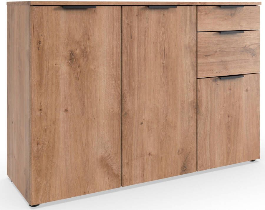 Wimex Kast met laden en deuren Level by fresh to go 3-deurs met 2 laden soft-close functie 122 cm breed 84 cm hoog - Foto 6