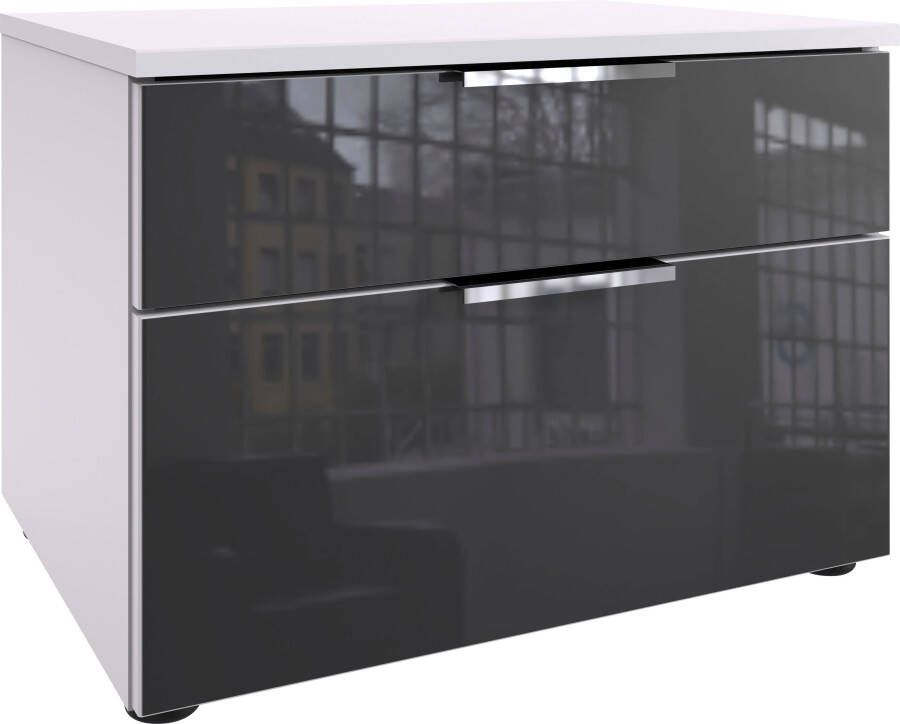 Wimex Nachtkastje Level36 C by fresh to go met glazen elementen aan de voorkant soft-close functie 54 cm breed - Foto 5