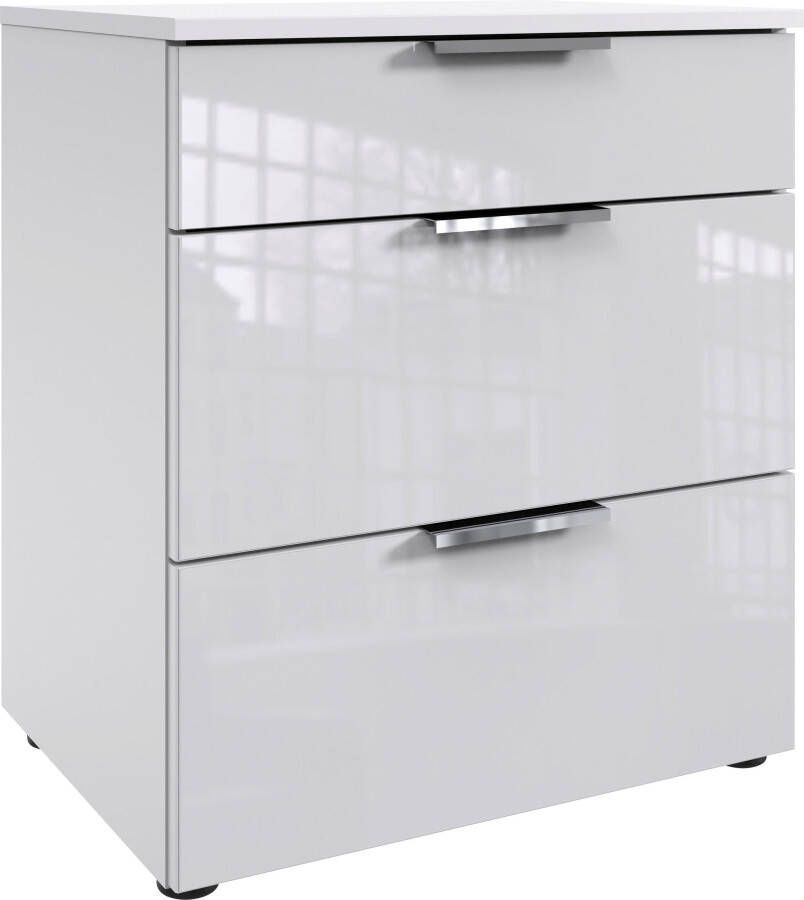 Wimex Nachtkastje Level36 C by fresh to go met glazen elementen aan de voorkant soft-close functie 54 cm breed - Foto 6