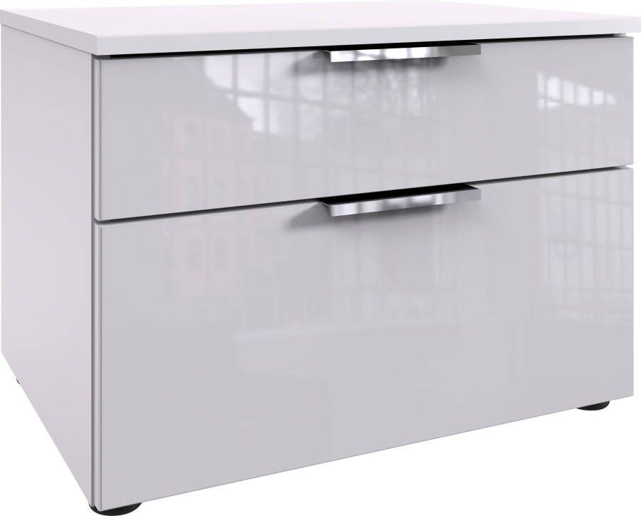Wimex Nachtkastje Level36 C by fresh to go met glazen elementen aan de voorkant soft-close functie 54 cm breed - Foto 6