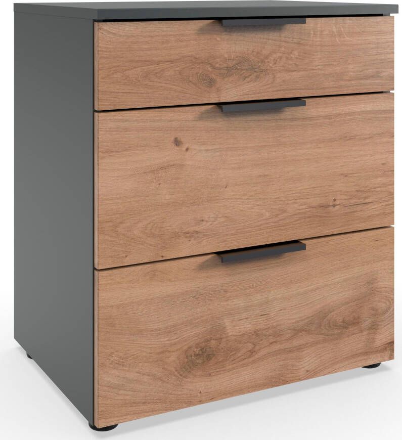 Wimex Nachtkastje Level by fresh to go 3 lades met soft-close functie 54 cm breed 61 cm hoog - Foto 6