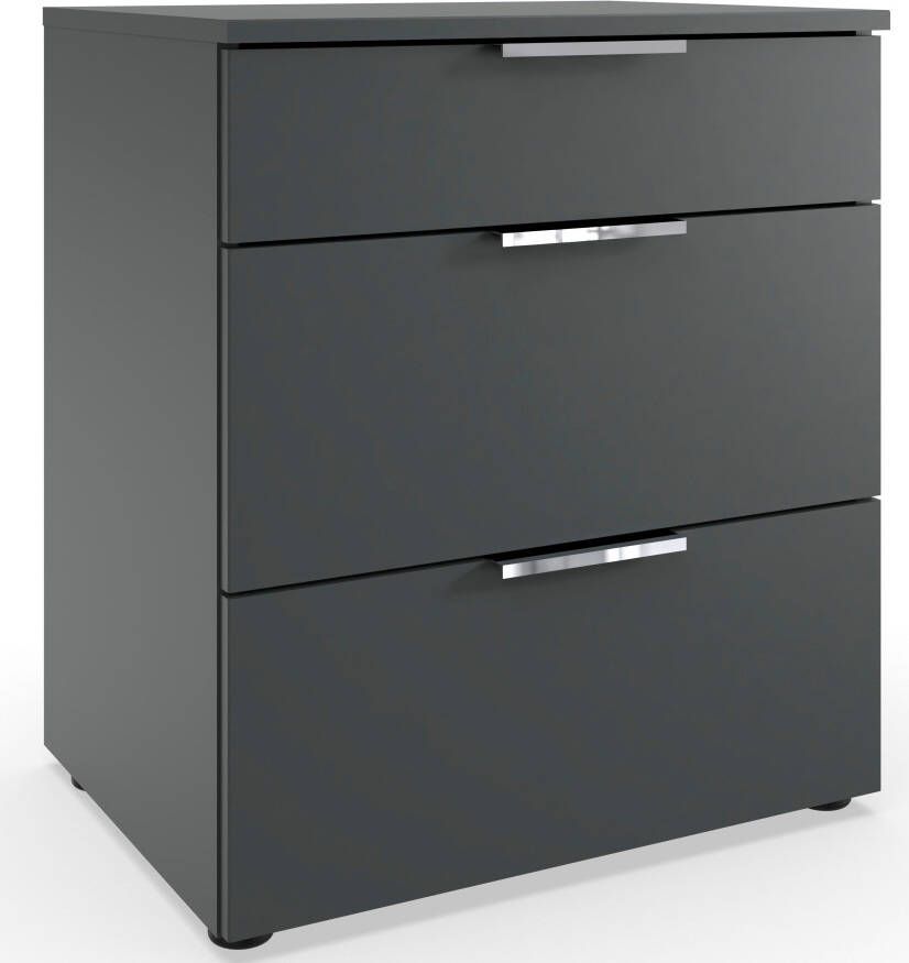 Wimex Nachtkastje Level by fresh to go 3 lades met soft-close functie 54 cm breed 61 cm hoog