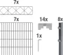 GAH Alberts Dubbelstaafmat hekwerk Bergen antraciet 100 cm hoog 7 matten voor 14 m 8 palen (set) - Thumbnail 1