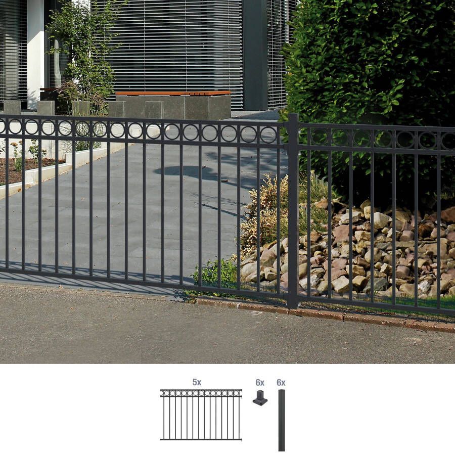 GAH Alberts Metalen hek Circle Hoogte: 100 en 120 cm totale lengte: 10 m om vast te schroeven (set) - Foto 5