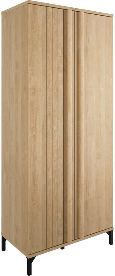 Gami Veelzijdige opbergkast Faro 80 x 45 x 190 cm Blonde Oak-design - Foto 4