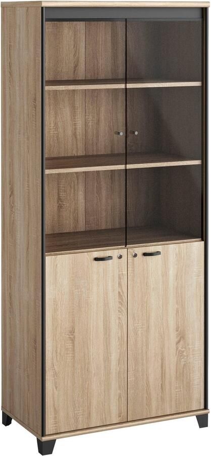 Gami Archiefkast Mambo 2 houten deuren 2 glasdeuren