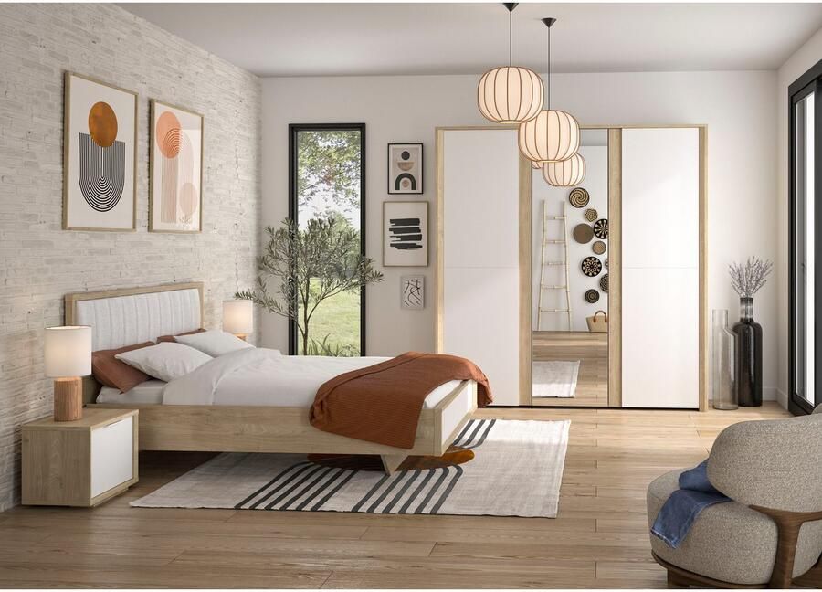 Gami Draaideurkast MANAE 3-deurs kast met spiegel en groot opbervolume - Foto 3