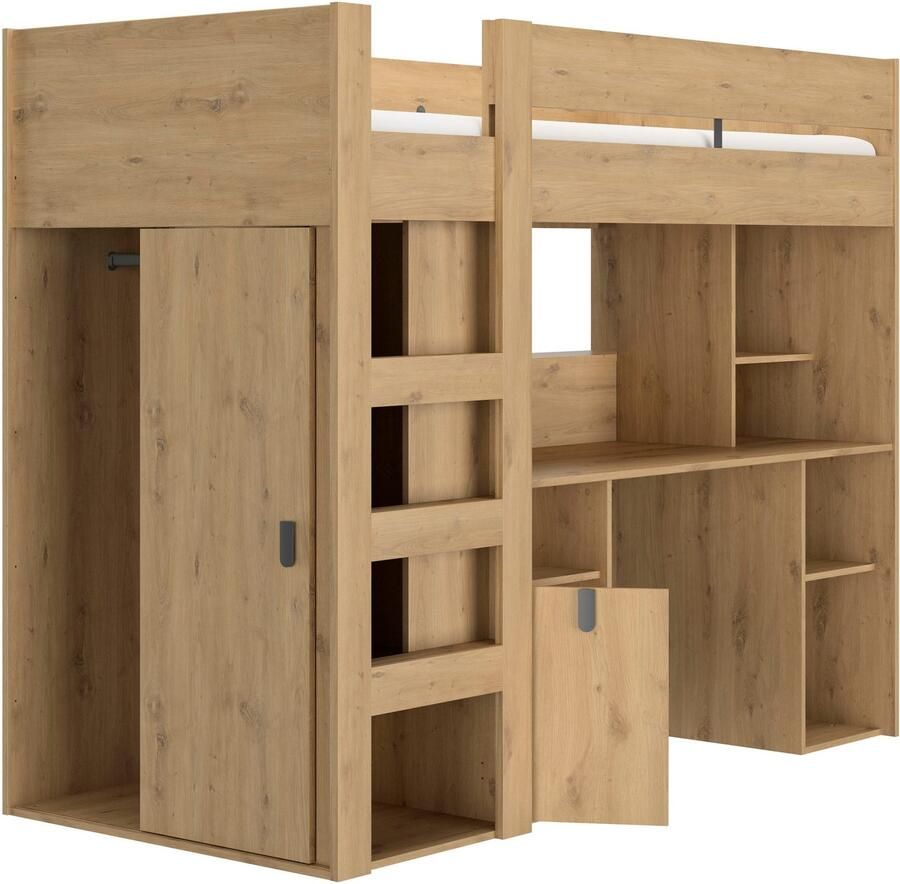 Gautier Lugano Hoogslaper 90x200 Eiken - Foto 2