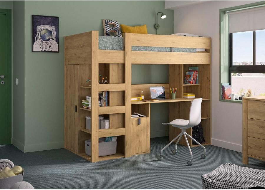 Gautier Lugano Hoogslaper 90x200 Eiken - Foto 6