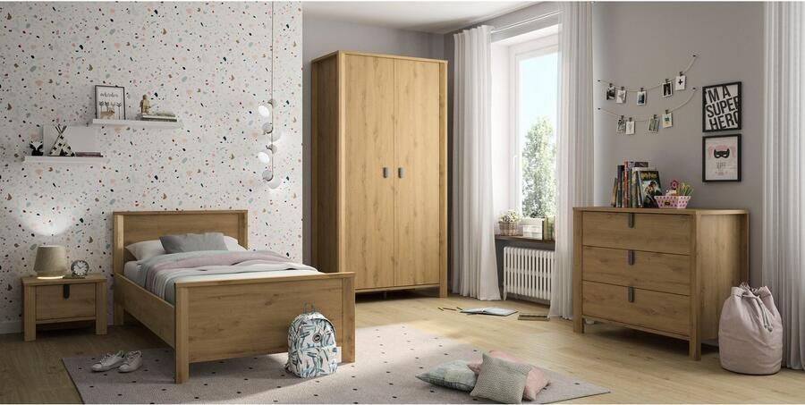 Gautier Lugano kinderbed 90x200 Eiken - Foto 6