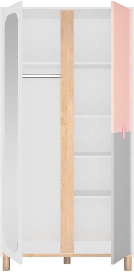 Gami Kledingkast 2 deuren Met zijn combinatie van zachte kleuren - Foto 4