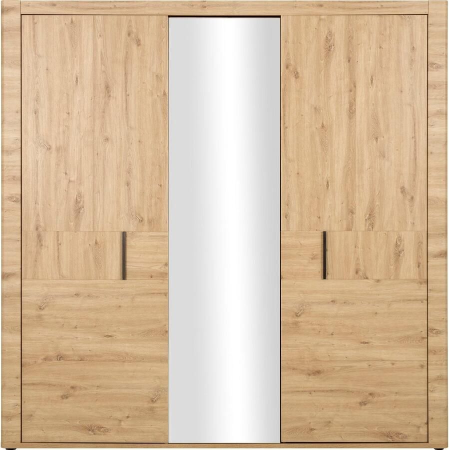 Gami Kledingkast Attitude 220cm met 3 deuren & spiegel eik