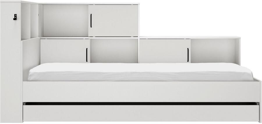 Gami Ledikant met bergruimte Erwan veel opbergruimte Made in France verschillende kleuren - Foto 6