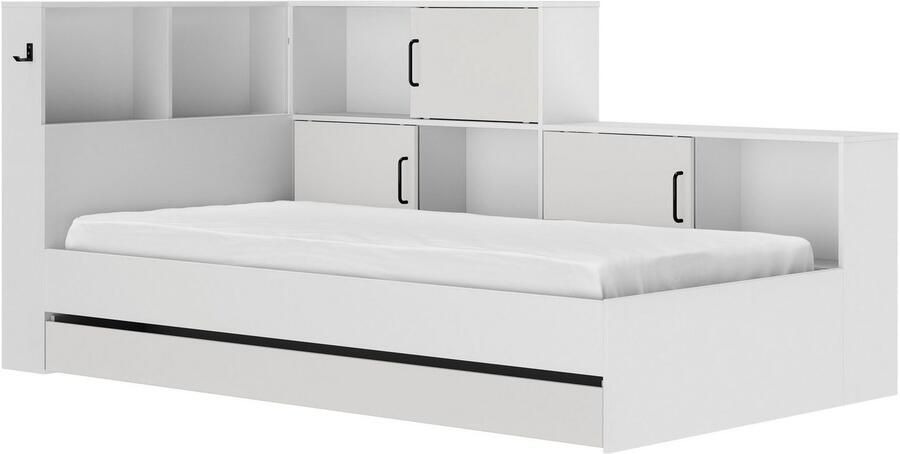 Gami Ledikant met bergruimte Erwan veel opbergruimte Made in France verschillende kleuren - Foto 5