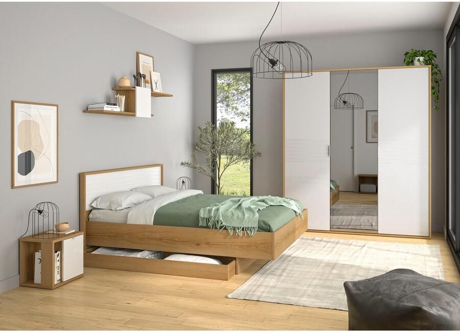 Gami Nachtkastje Otello Nachttafel met deur en binnenplank - Foto 5