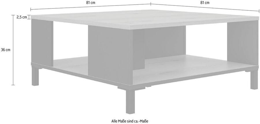 Gami Trust lage vierkante salontafel 81x81x36cm - Foto 3