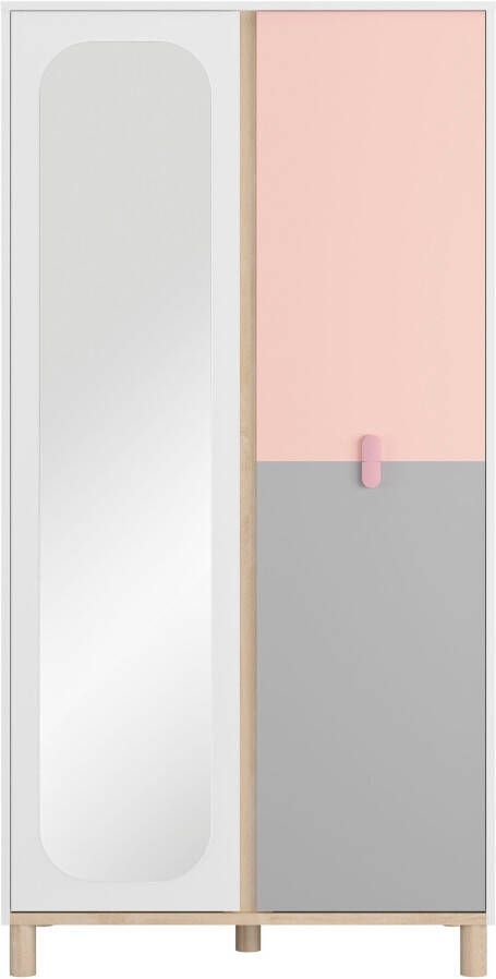 Gami Kledingkast 2 deuren Met zijn combinatie van zachte kleuren - Foto 5