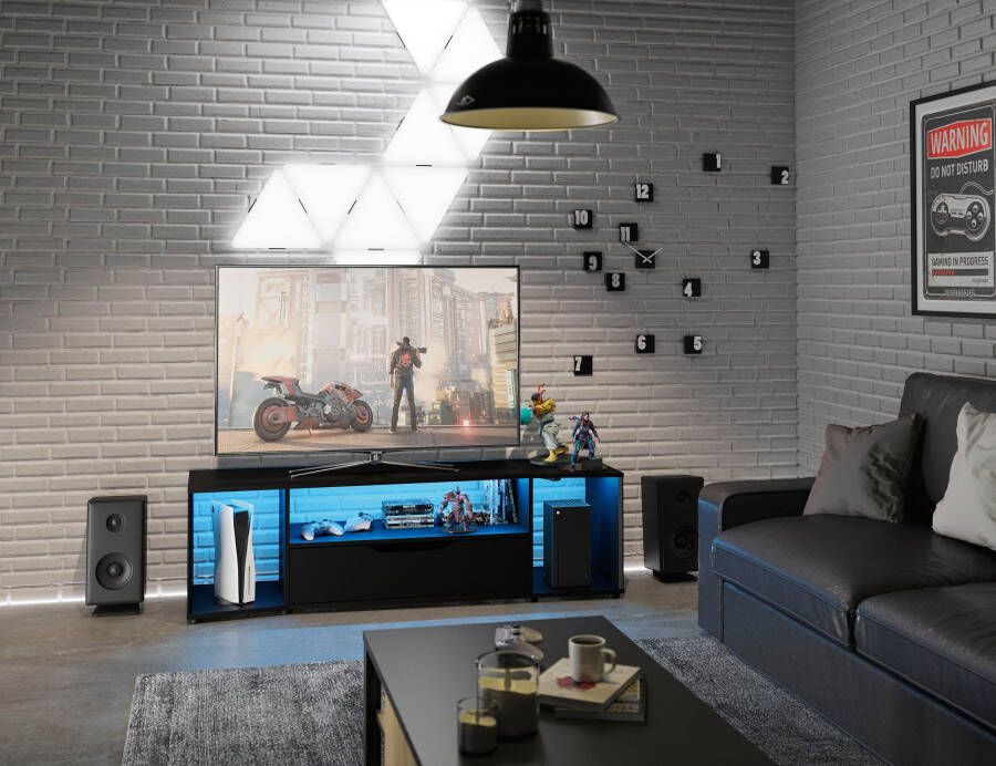 Diagone TV Meubel tv-meubel Hack x 45 x 48 Zwart 163cm Zwart - Foto 4