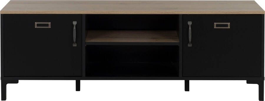 Diagone TV Meubel Tv-meubel Manno industrieel 136cm Zwart - Foto 7