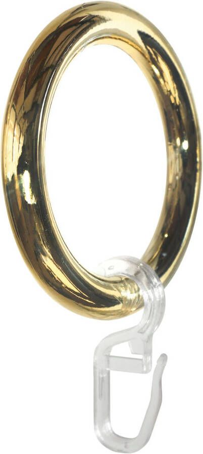GARESA Gordijnring Kunststof ring met haak voor diameters tot 28 mm eenvoudige montage (20 stuks)