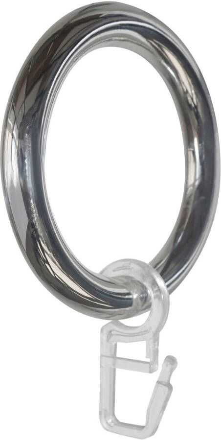 GARESA Gordijnring Kunststof ring met haak voor diameters tot 28 mm eenvoudige montage (20 stuks)
