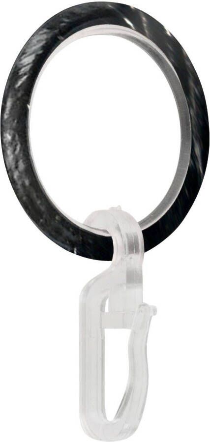 GARESA Gordijnring Ring met haak voor diameters tot 16 mm eenvoudige montage (10 stuks) - Foto 1