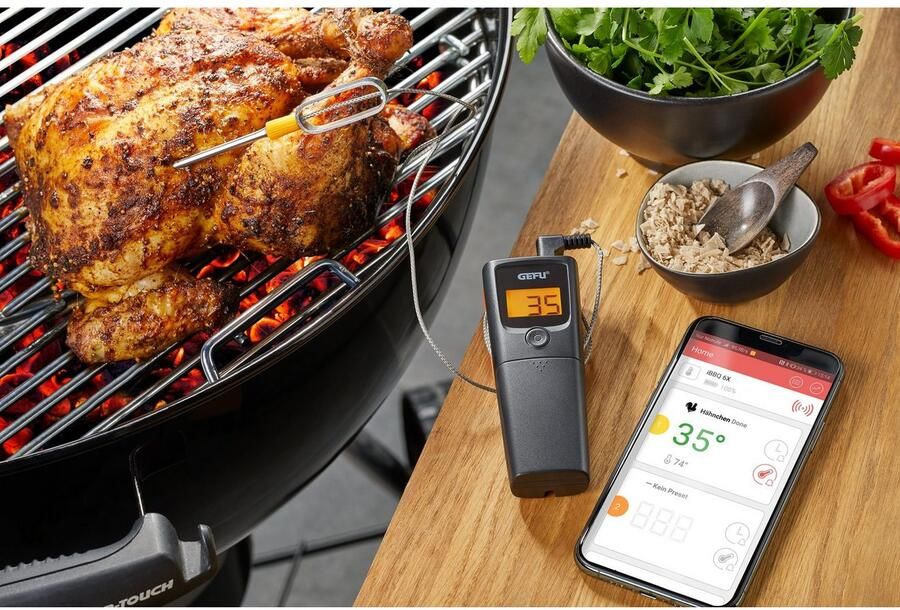GEFU Grillthermometer Control App-aangestuurd met tot max. 30 meter reikwijdte in doorsturen in realtime - Foto 2