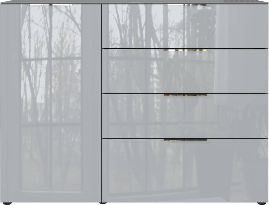 GERMANIA Dressoir OAKLAND in 2 breedten fronten en bovenblad met glas-inlay - Foto 5