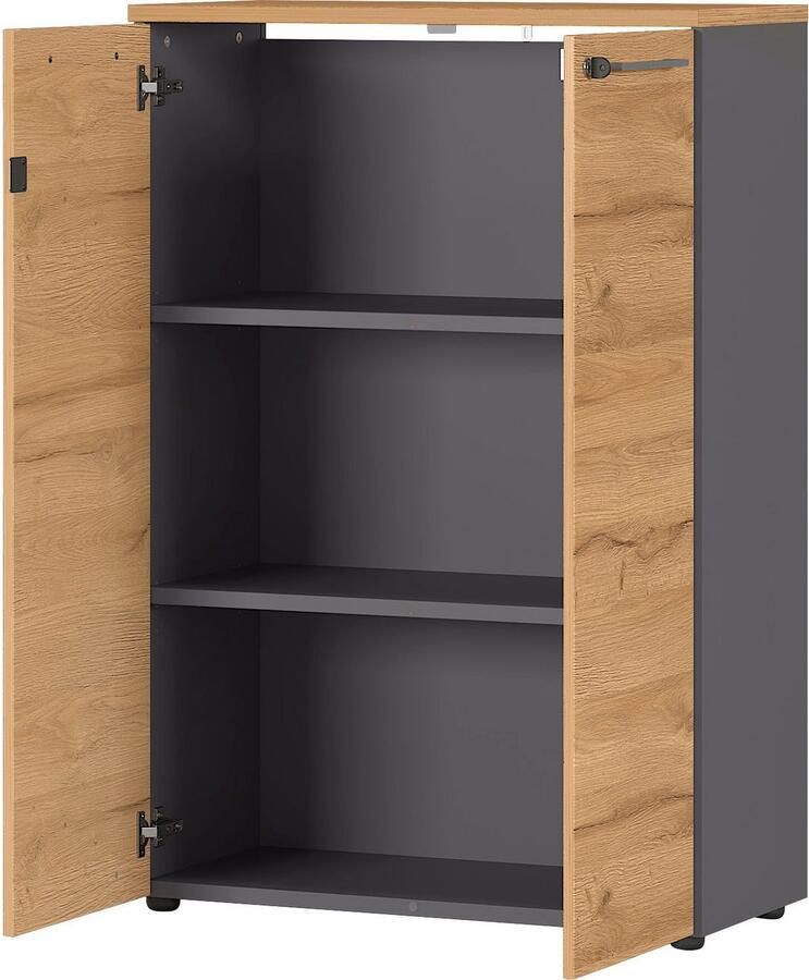 GERMANIA Archiefkast GW-Agenda multifunctionele kast afsluitbaar optioneel met 2 open vakken afmetingen 80x197 cm made in germany - Foto 2