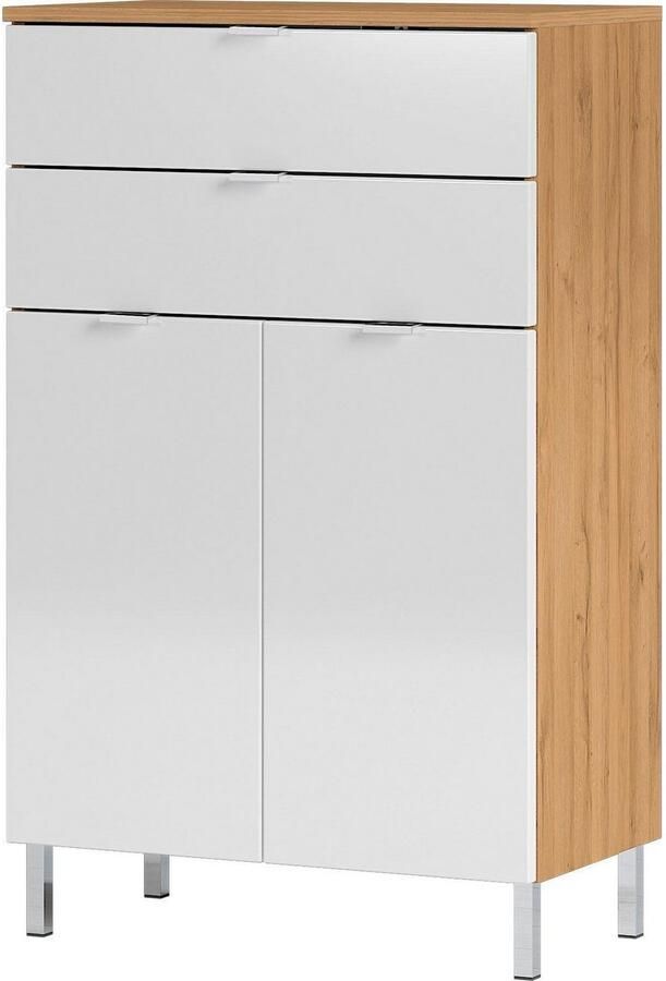 Germania Mauresa Badkamerkast Small Wit | Eiken - Foto 7