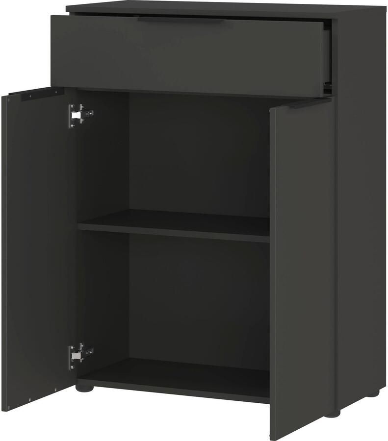 GERMANIA Halfhoge kast Crandon Ladekast met 1 lade en 2 deuren 1 verstelbare plank