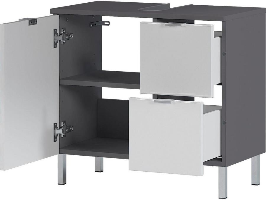 GERMANIA Wastafelonderkast GW-Mauresa in 2 breedtes met lade (+ klep) soft-close made in germany - Foto 6
