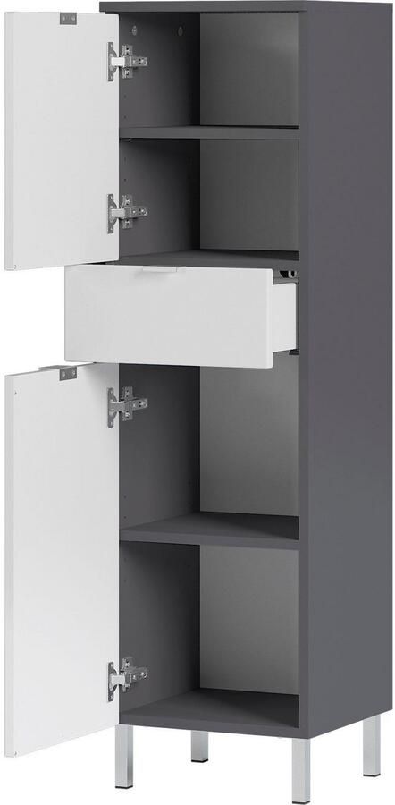 Germania Mauresa Badkamerkast Large Wit Grijs - Foto 5