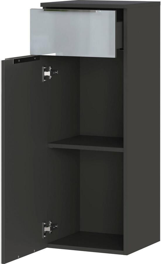 GERMANIA Badkamerserie OAKLAND incl. wastafelkast spiegelkast kast halfhoge kast ladekast (5 stuks) - Foto 12