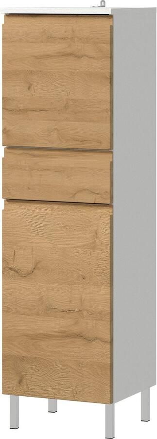 GERMANIA Badkamerserie Torrance Onderkast spiegelkast met verlichting kast hoge kast (5-delig) - Foto 18