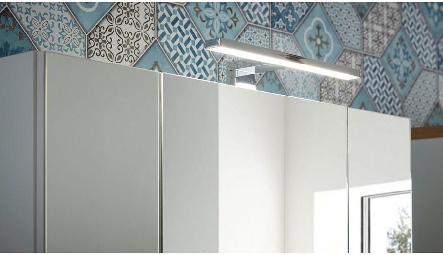 GERMANIA Badkamerserie Torrance Wastafelonderkast spiegelkast met verlichting en kast (3-delig)