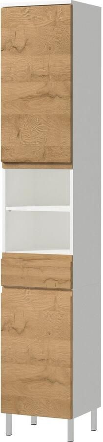 GERMANIA Badkamerserie Torrance Onderkast spiegelkast met verlichting kast hoge kast (5-delig) - Foto 20