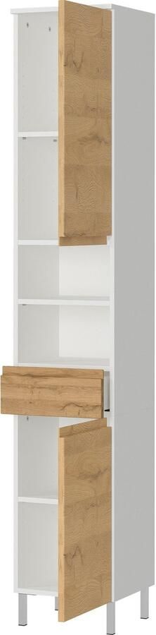 GERMANIA Badkamerserie Torrance Onderkast spiegelkast met verlichting kast hoge kast (5-delig) - Foto 19