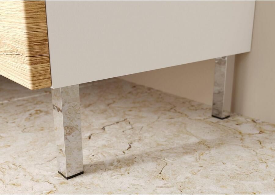 GERMANIA Wastafelonderkast Torrance met lade & metalen voeten greploos ontwerp made in germany - Foto 4