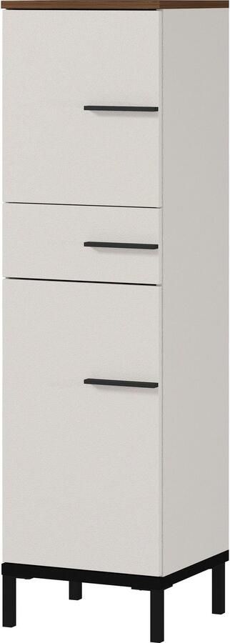 GERMANIA Badkamerserie Yonkers Set bestaand uit wastafelonderkast spiegelkast hoge kast - Foto 19