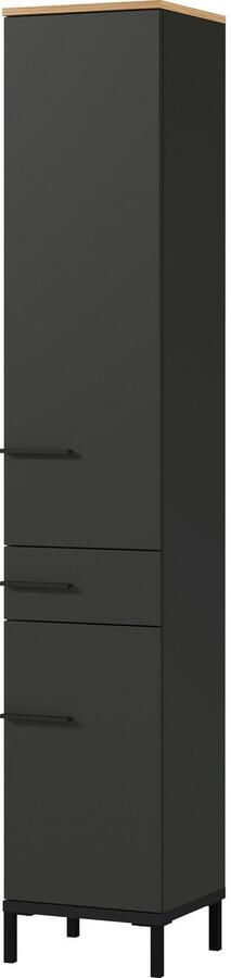 GERMANIA Badkamerserie Yonkers Set bestaand uit wastafelonderkast spiegelkast hoge kast - Foto 14