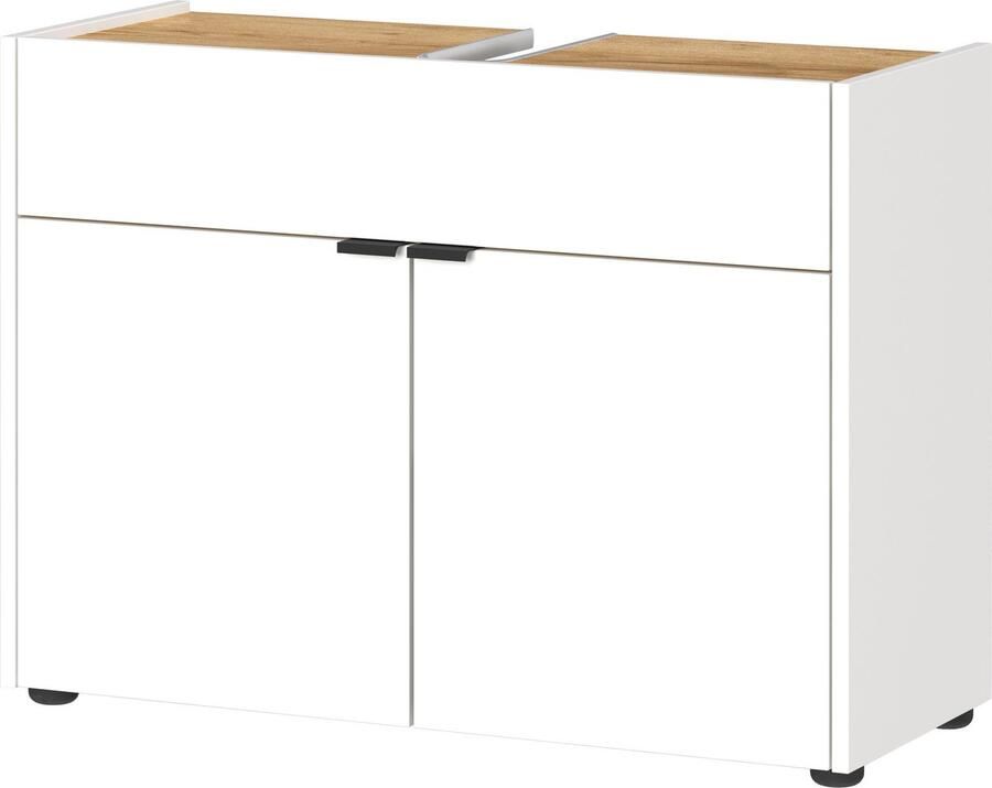 GERMANIA Badmeubelset Ameca Badset: wastafelonderkast spiegelkast commode & kast (4 stuks) - Foto 5