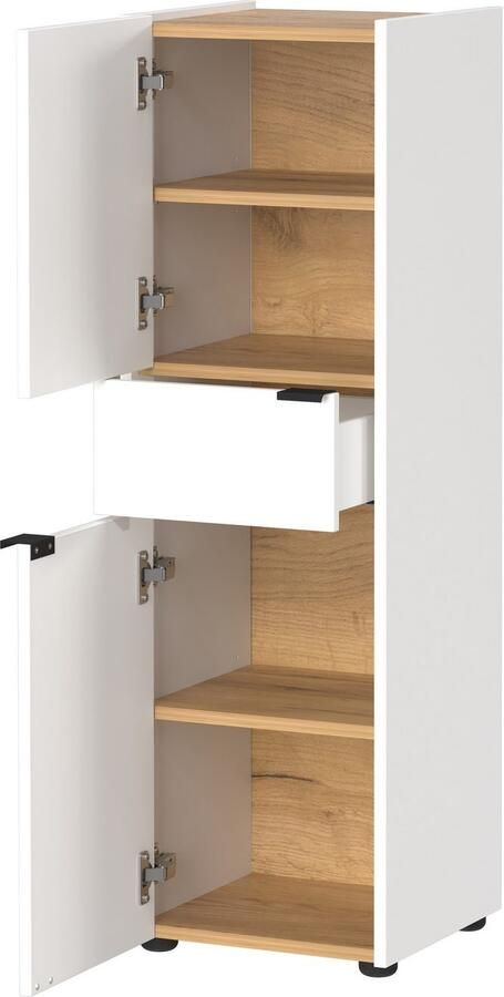 GERMANIA Badmeubelset Ameca Badset: wastafelonderkast spiegelkast commode & kast (4 stuks) - Foto 12