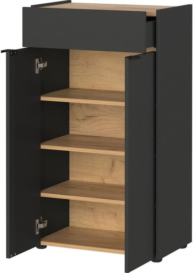 GERMANIA Badmeubelset Ameca Badset: wastafelonderkast spiegelkast commode & kast (4 stuks) - Foto 8