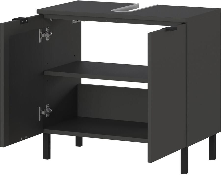 GERMANIA Wastafelonderkast GW-Arcena met sifonuitsparing (1 stuk) - Foto 3