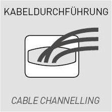 GERMANIA Bureau Altino Sleden van metaal 2x kabeldoorvoer breedte 160 cm Made in Germany - Foto 6